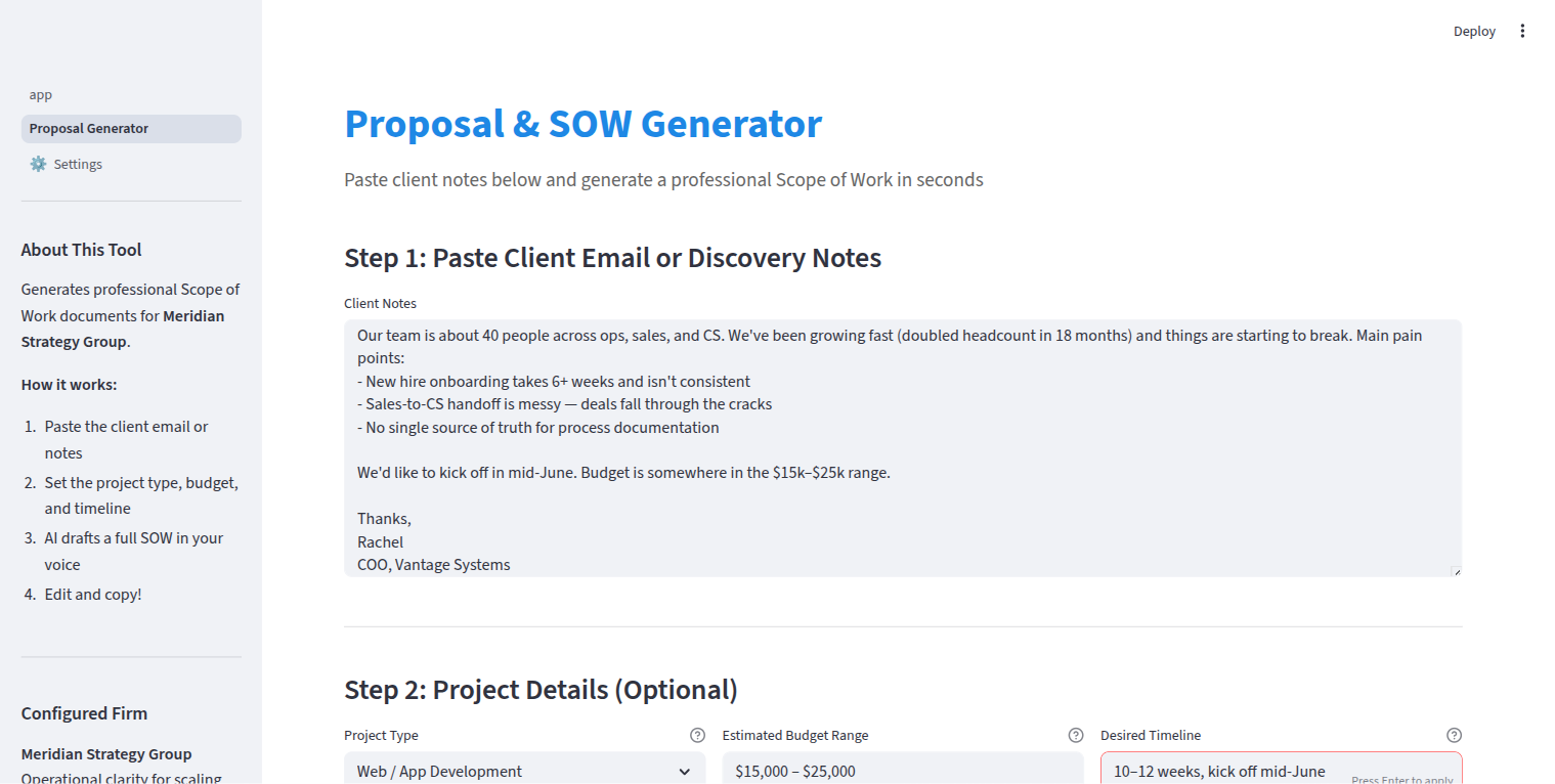 Proposal & SOW Generator — output