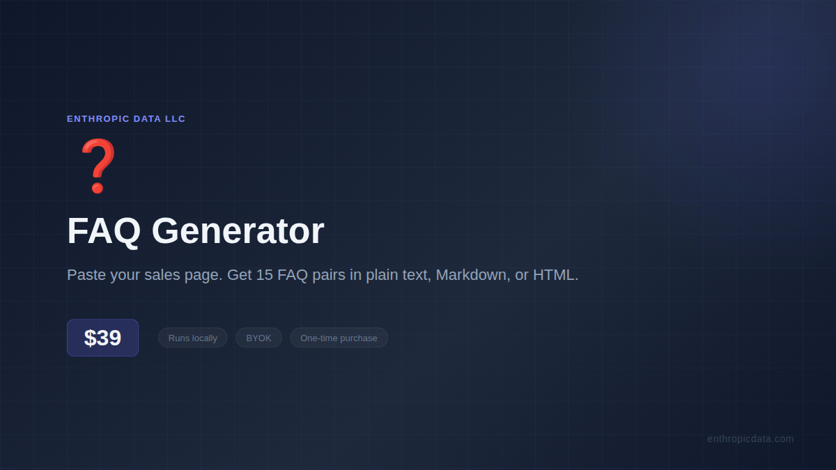 FAQ Generator