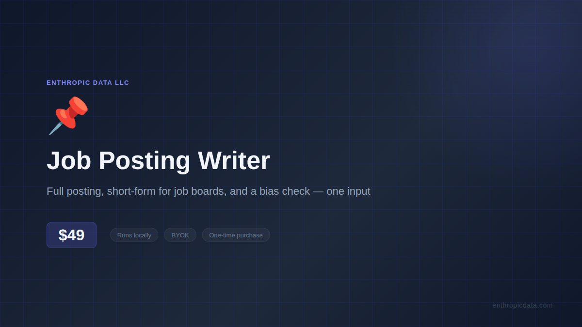 Job Posting Writer