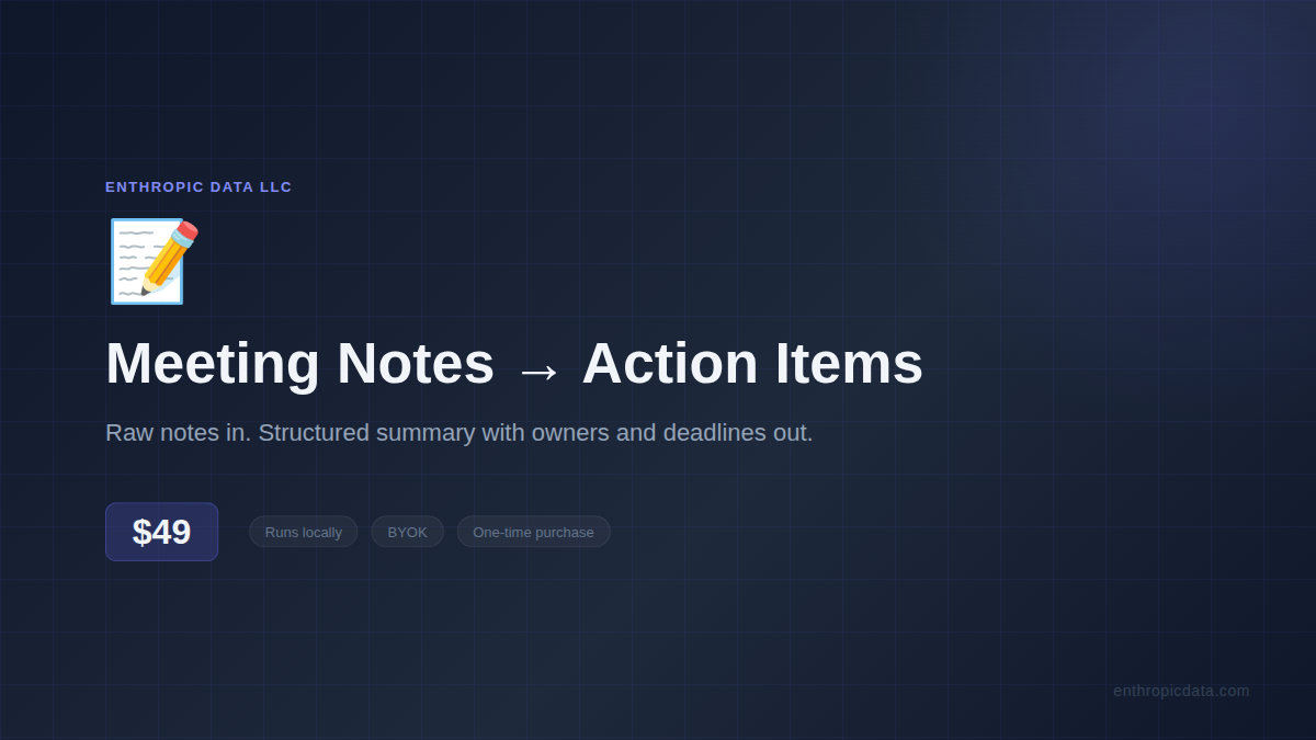 Meeting Notes → Action Items