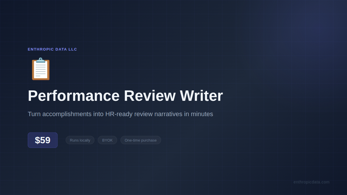 Performance Review Writer